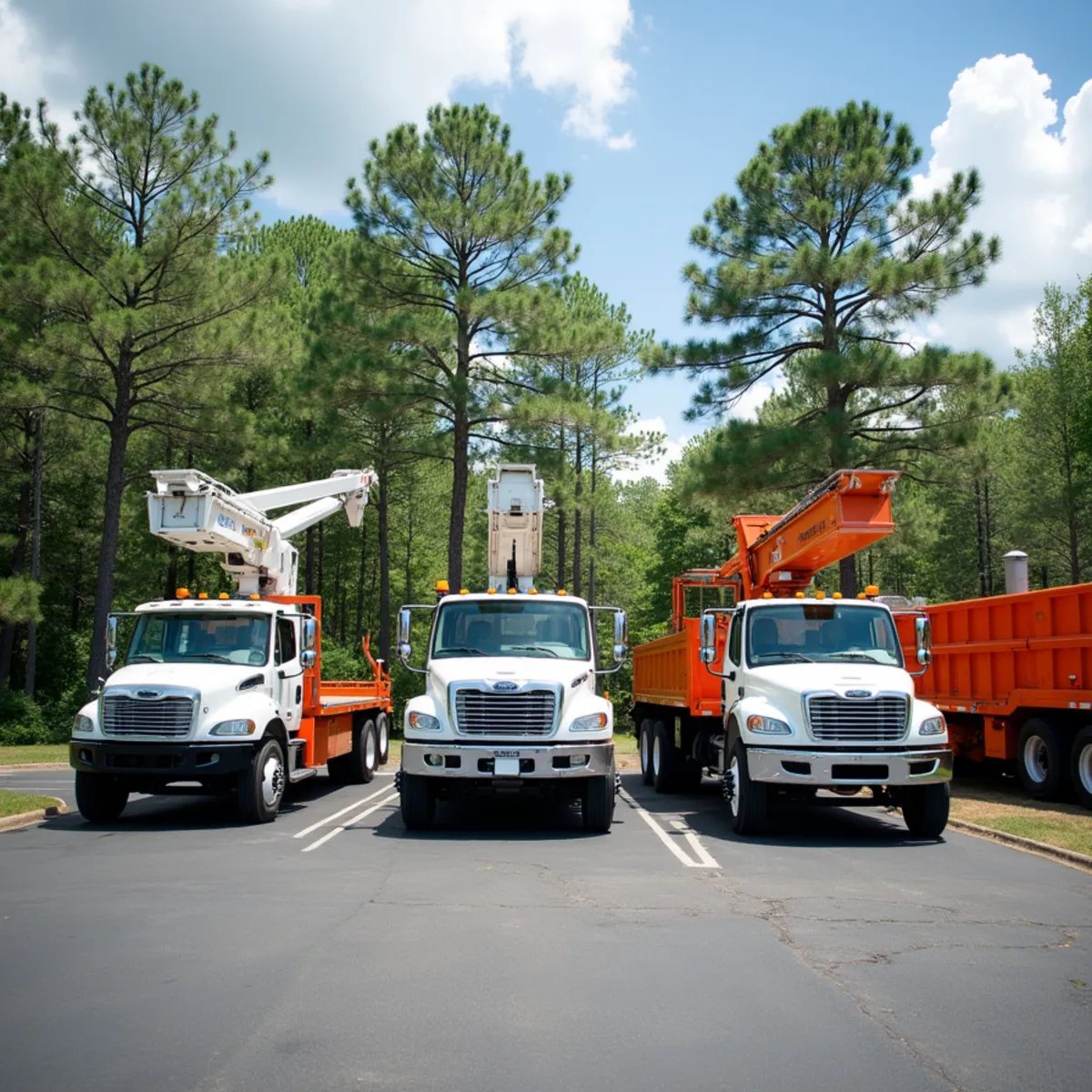 Cabarrus Tree Crew commercial arboricultural equipment and fleet in Concord NC